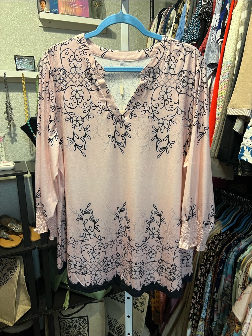 Pink Floral Design Women's Top